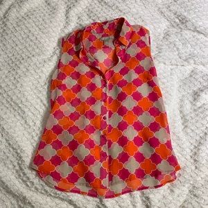 Banana republic collared tank, sz 6